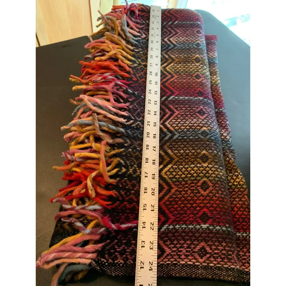 Vintage Faribo Yuma Pure Wool Throw Blanket Southwest 50x72 USA Original Box